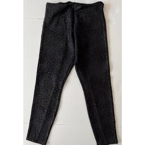 Lysse Animal Print Legging Women M Black Stretch Tommy Control High Rise